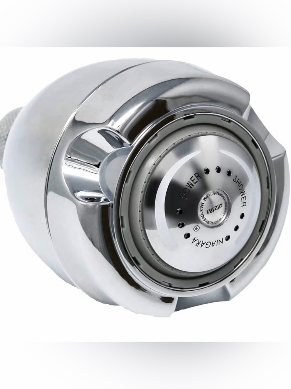 Niagara Chrome Shower Head - Silver Finish - Conserve on Energy and Water